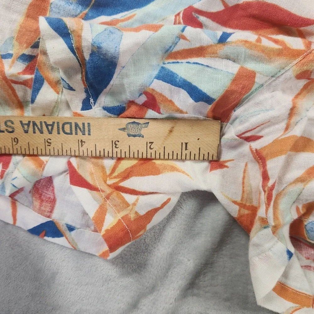 Tommy Bahama Sz 6 Linen Breathable Light Shorts Tropical Leaf Print Floral‎ 4.5